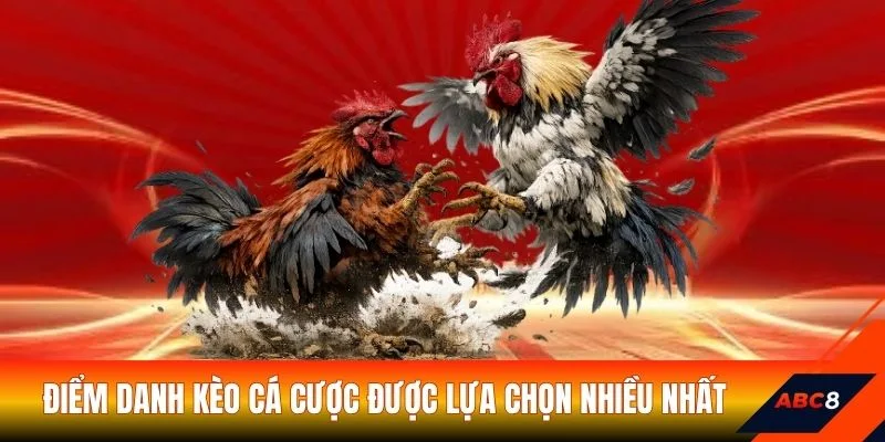 Điểm danh kèo cá cược được lựa chọn nhiều nhất
